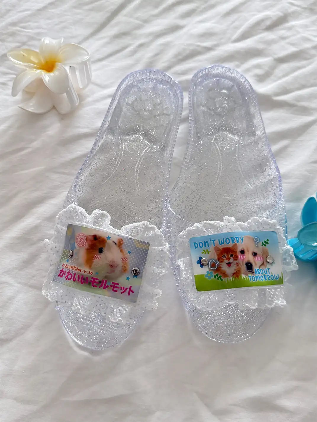 WS | Handmade Crystal Jelly Slippers