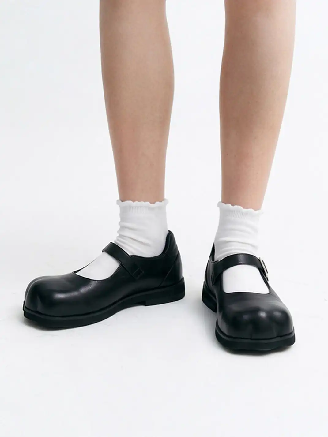 Littlegood | Round Toe Cat Print Mary Jane Shoes