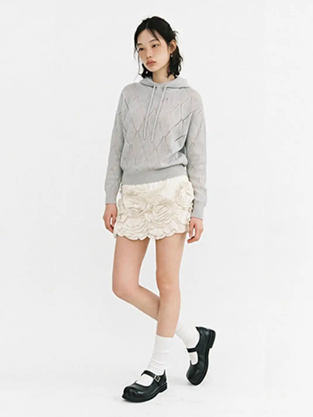 Littlegood | Round Toe Cat Print Mary Jane Shoes