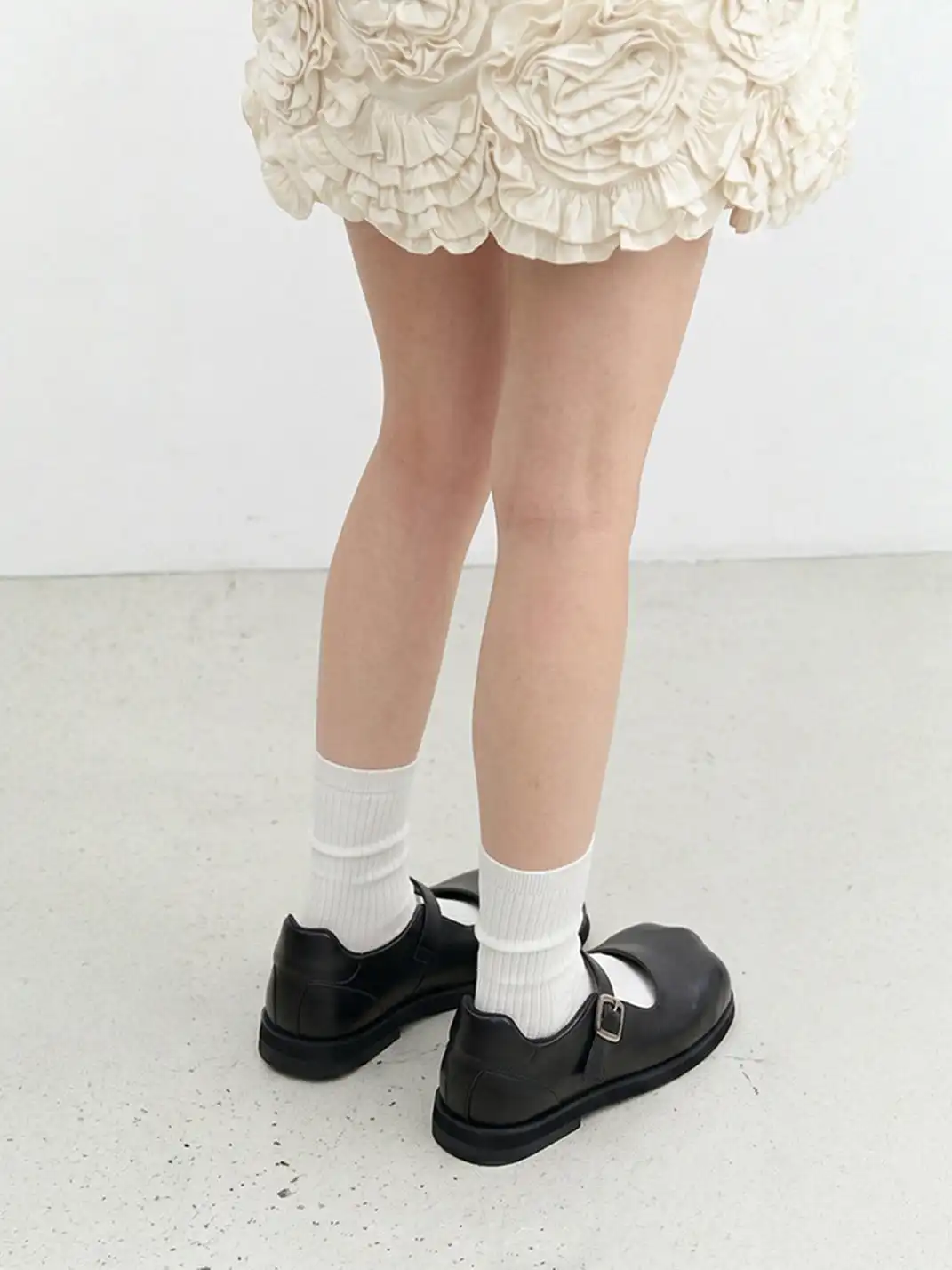 Littlegood | Round Toe Cat Print Mary Jane Shoes