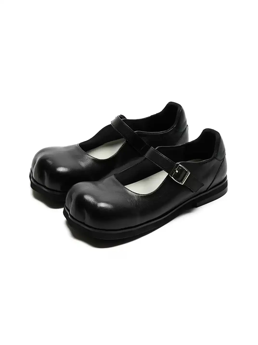 Littlegood | Round Toe Cat Print Mary Jane Shoes