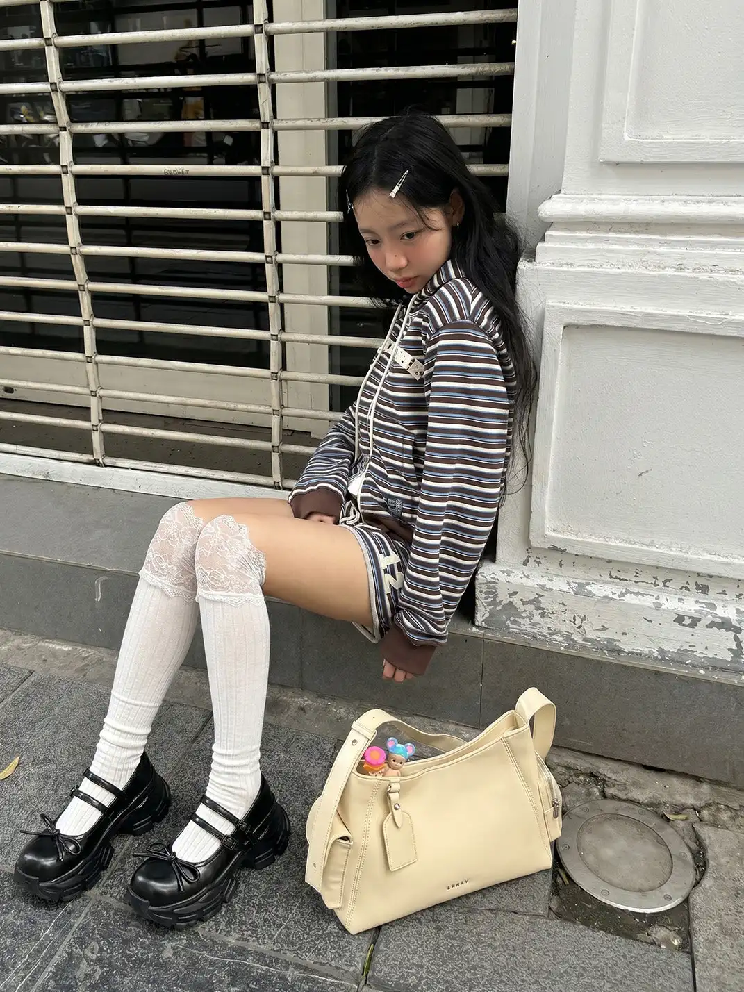 Littlegood | Bow Slip-On Mary Jane Shoes