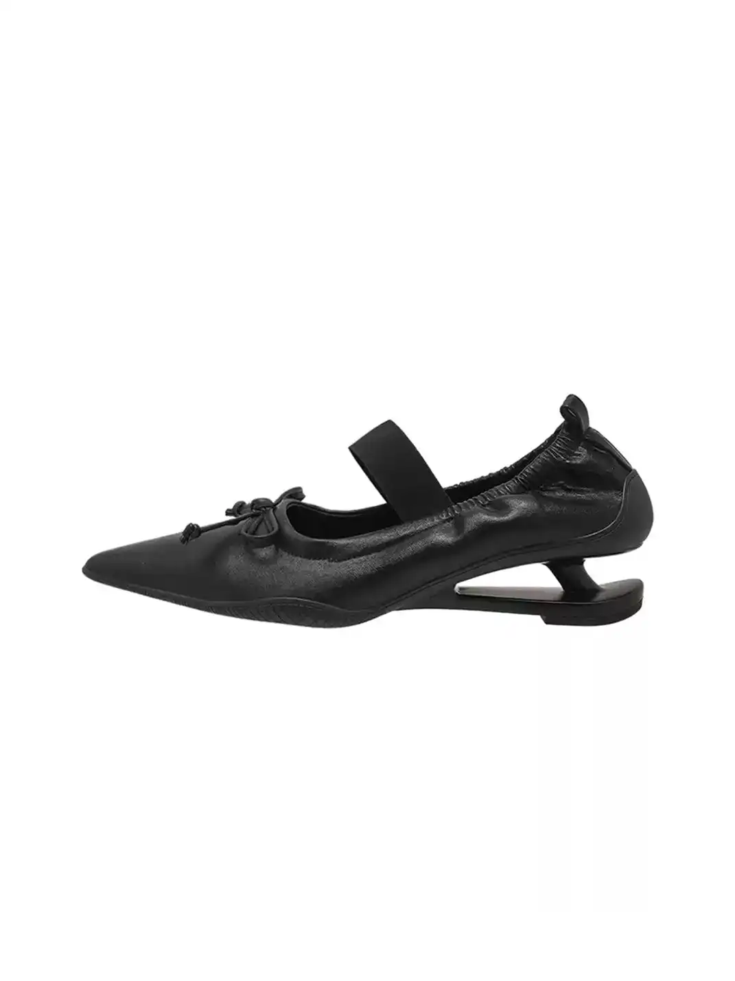 CHUOLEI | Pointed Toe Pleated Slip-On High Heels