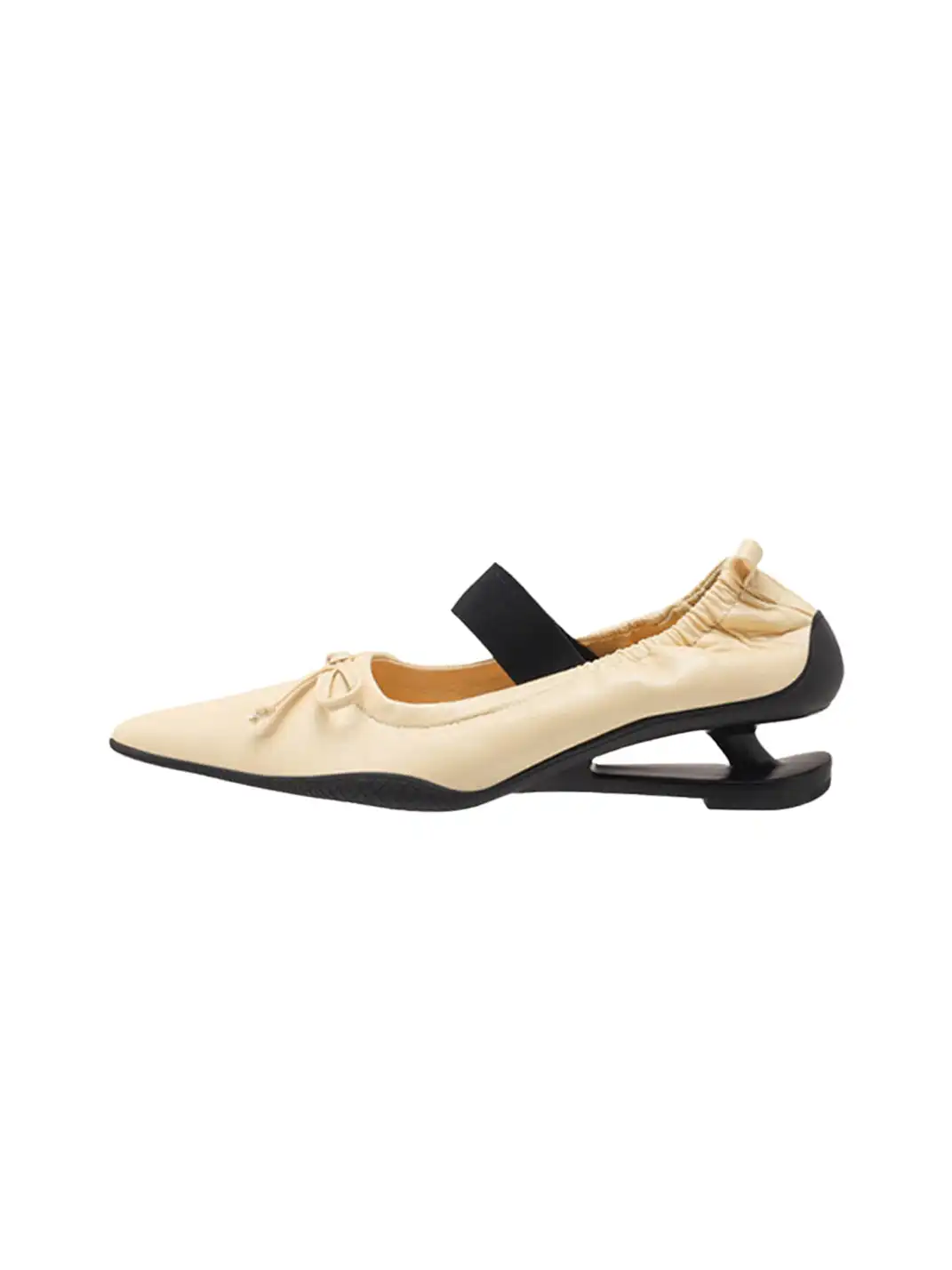 CHUOLEI | Pointed Toe Pleated Slip-On High Heels