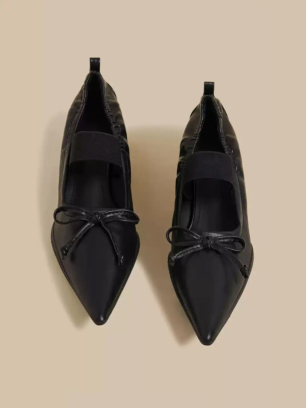 CHUOLEI | Pointed Toe Pleated Slip-On High Heels