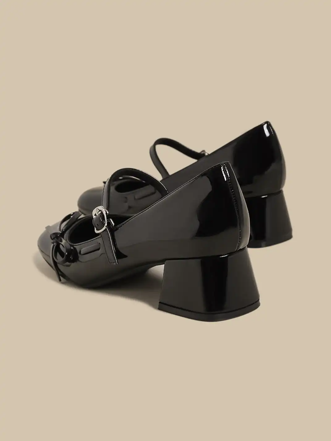 CHUOLEI | Low Cut Block Heel Mary Janes