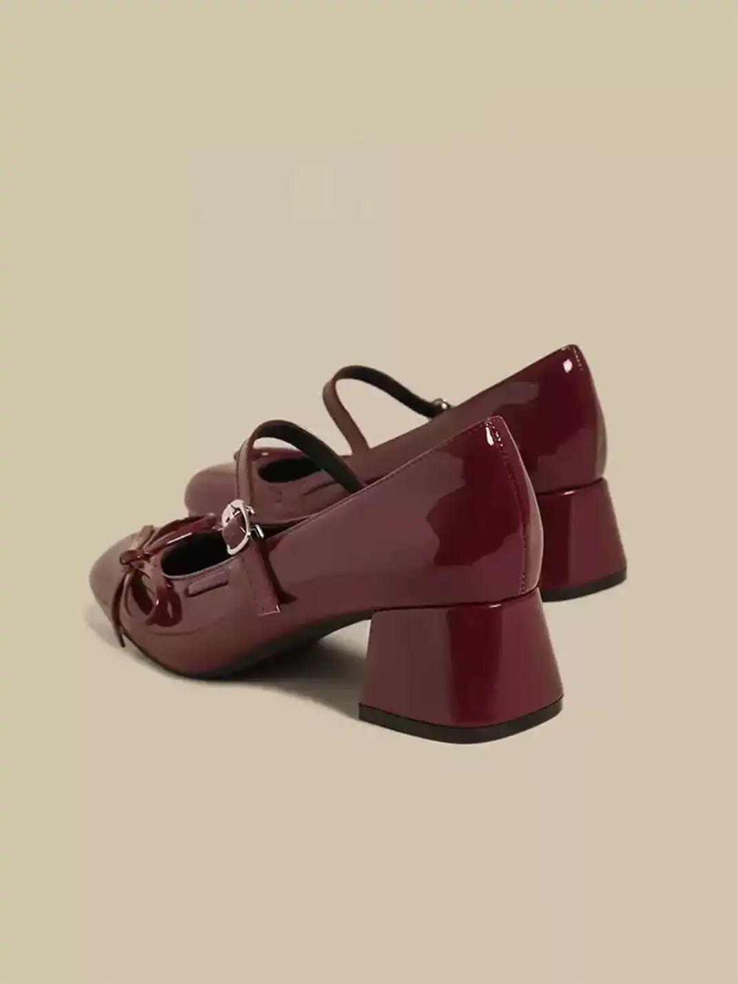 CHUOLEI | Low Cut Block Heel Mary Janes