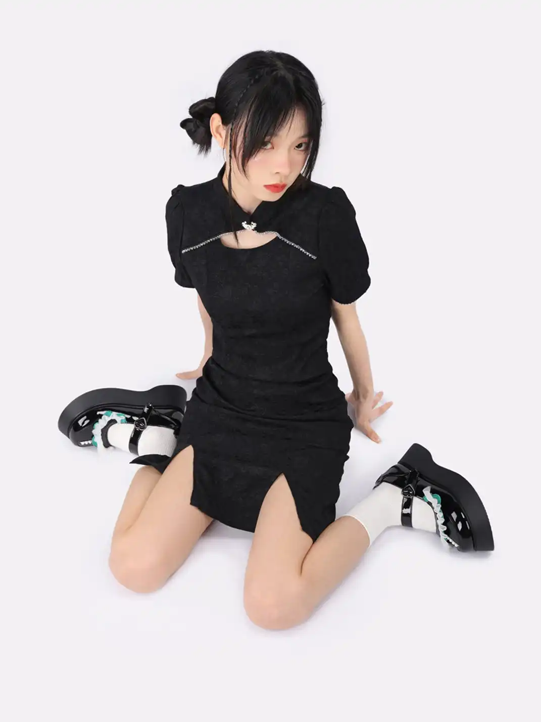 Yeah Hot | Patent Leather Strap Platform Mary Janes