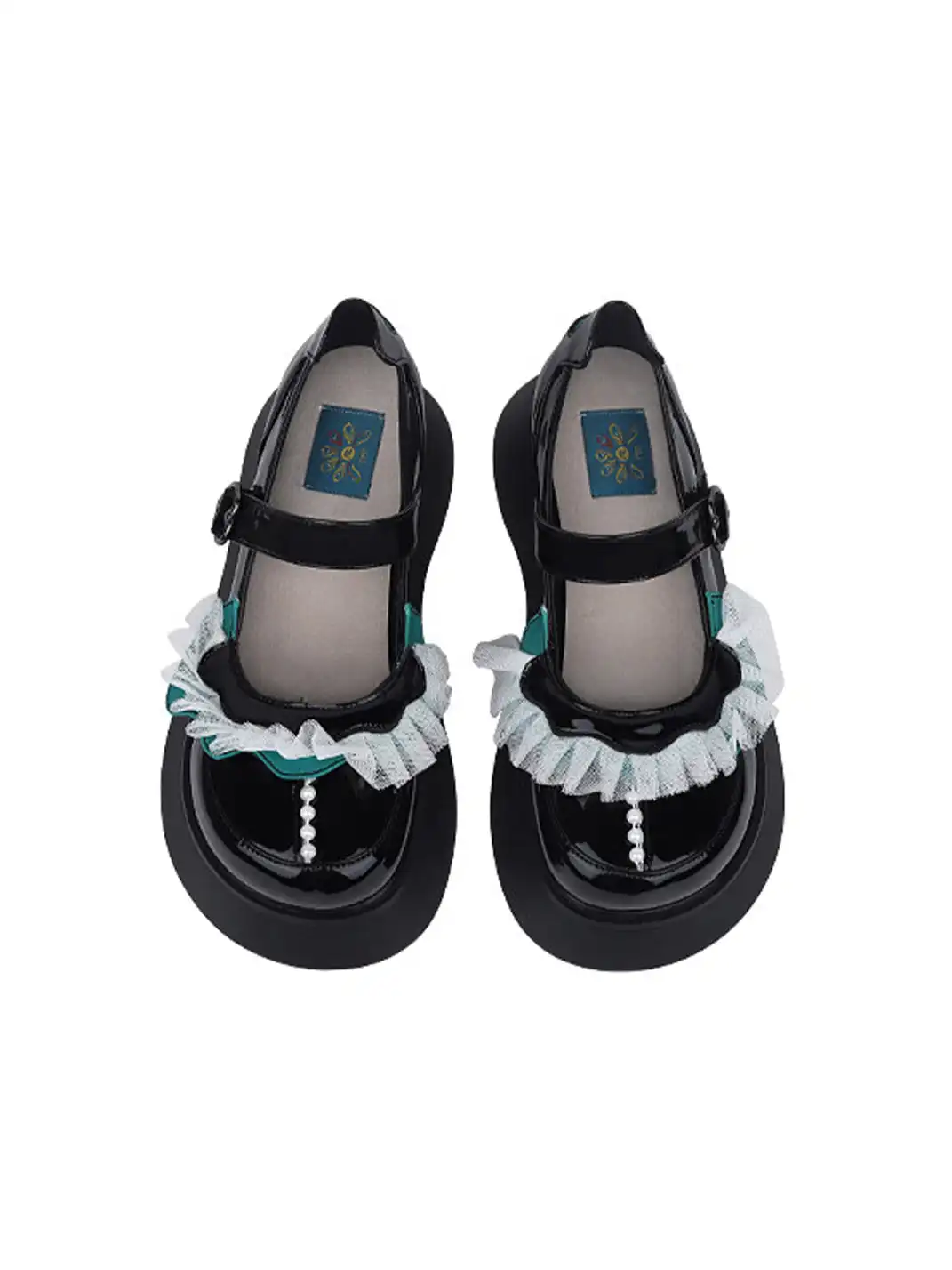 Yeah Hot | Patent Leather Strap Platform Mary Janes