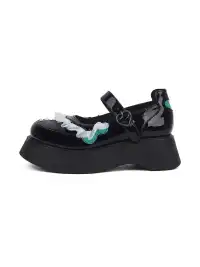 Yeah Hot | Patent Leather Strap Platform Mary Janes