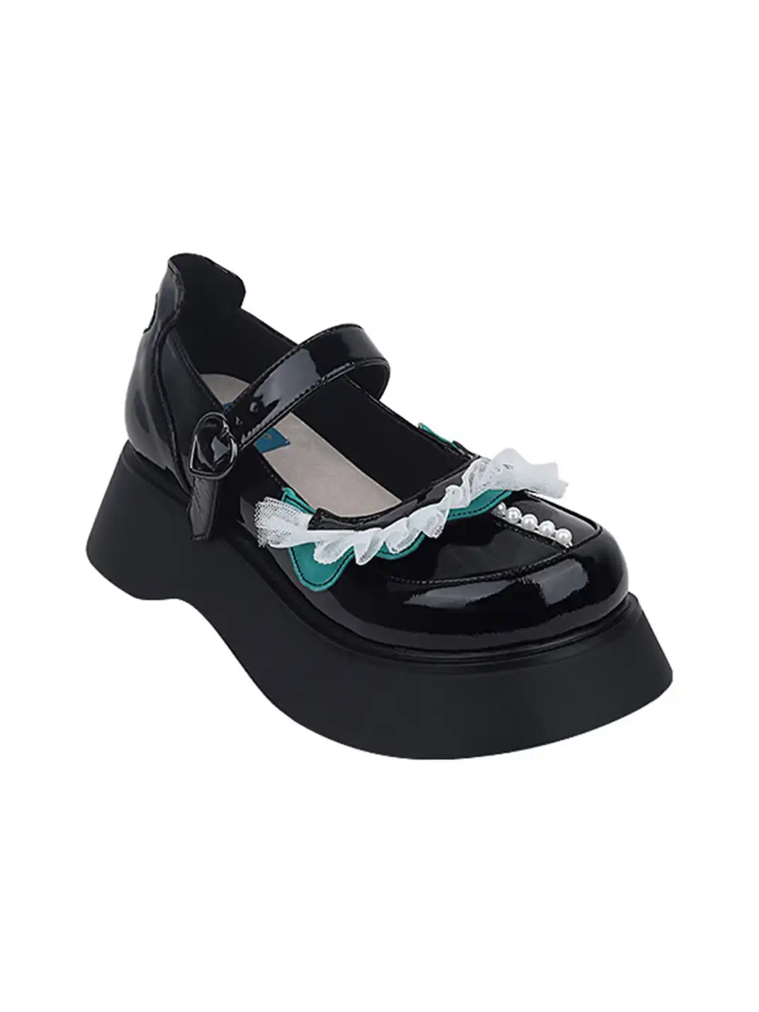 Yeah Hot | Patent Leather Strap Platform Mary Janes