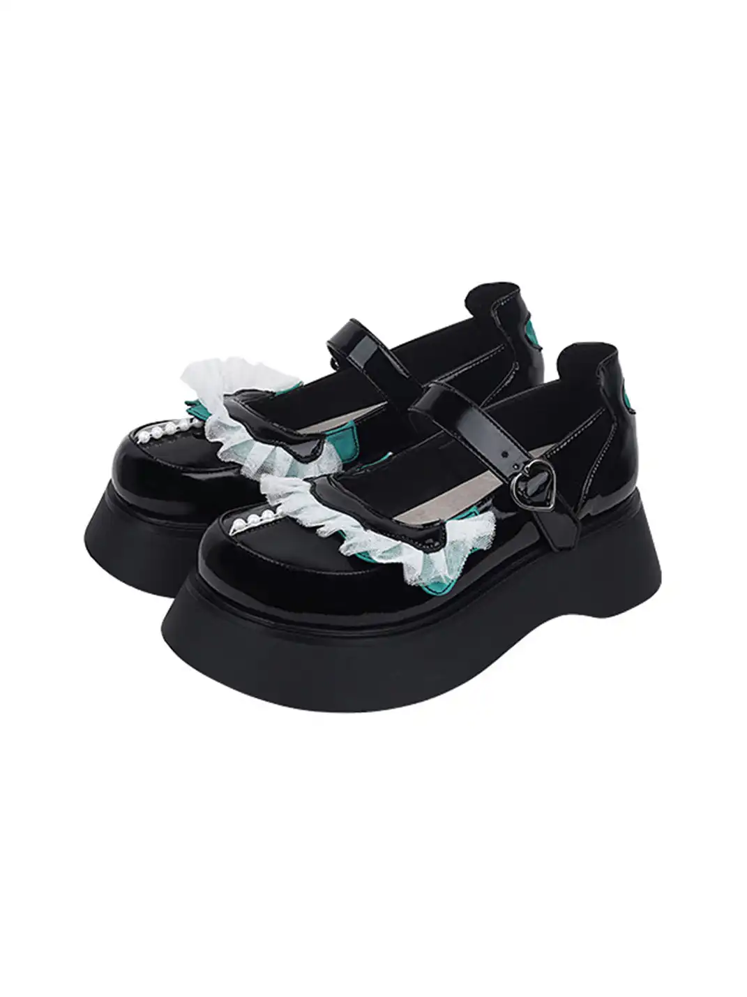 Yeah Hot | Patent Leather Strap Platform Mary Janes