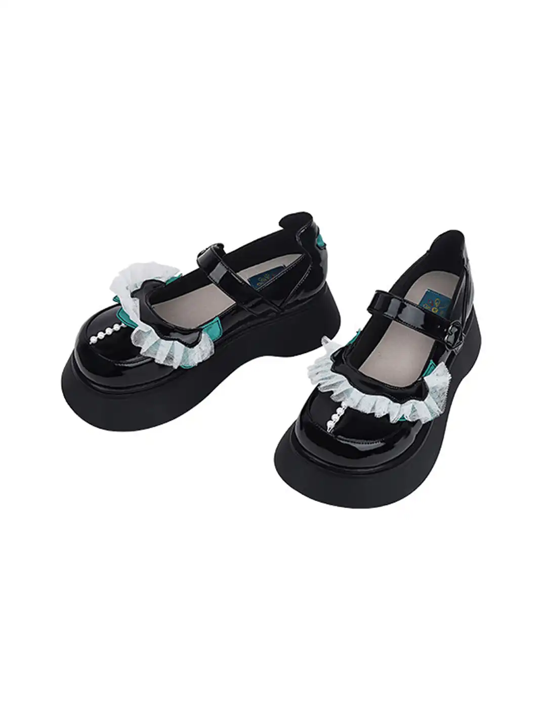Yeah Hot | Patent Leather Strap Platform Mary Janes