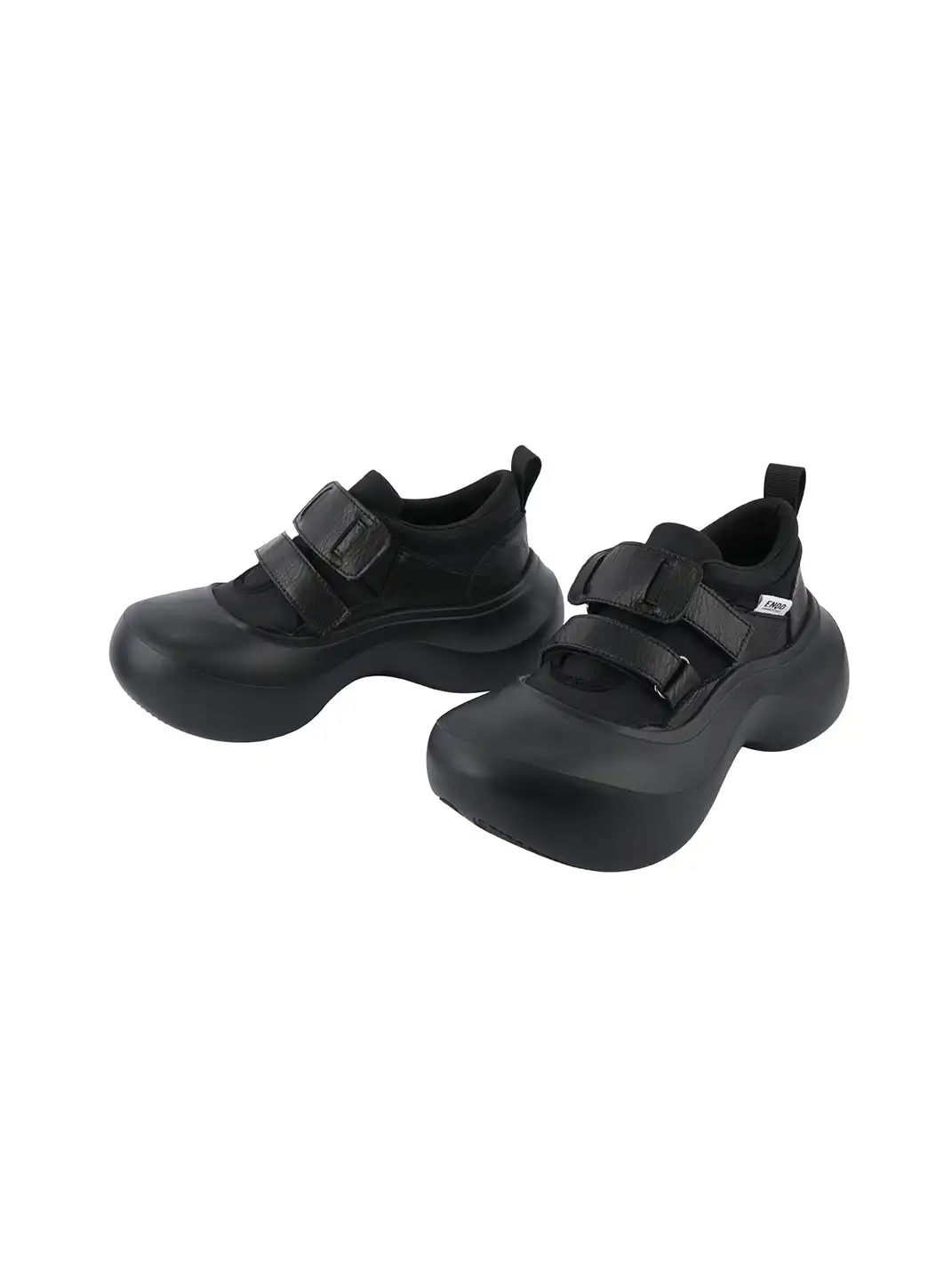 Enqo | Velcro Platform Derby Shoes