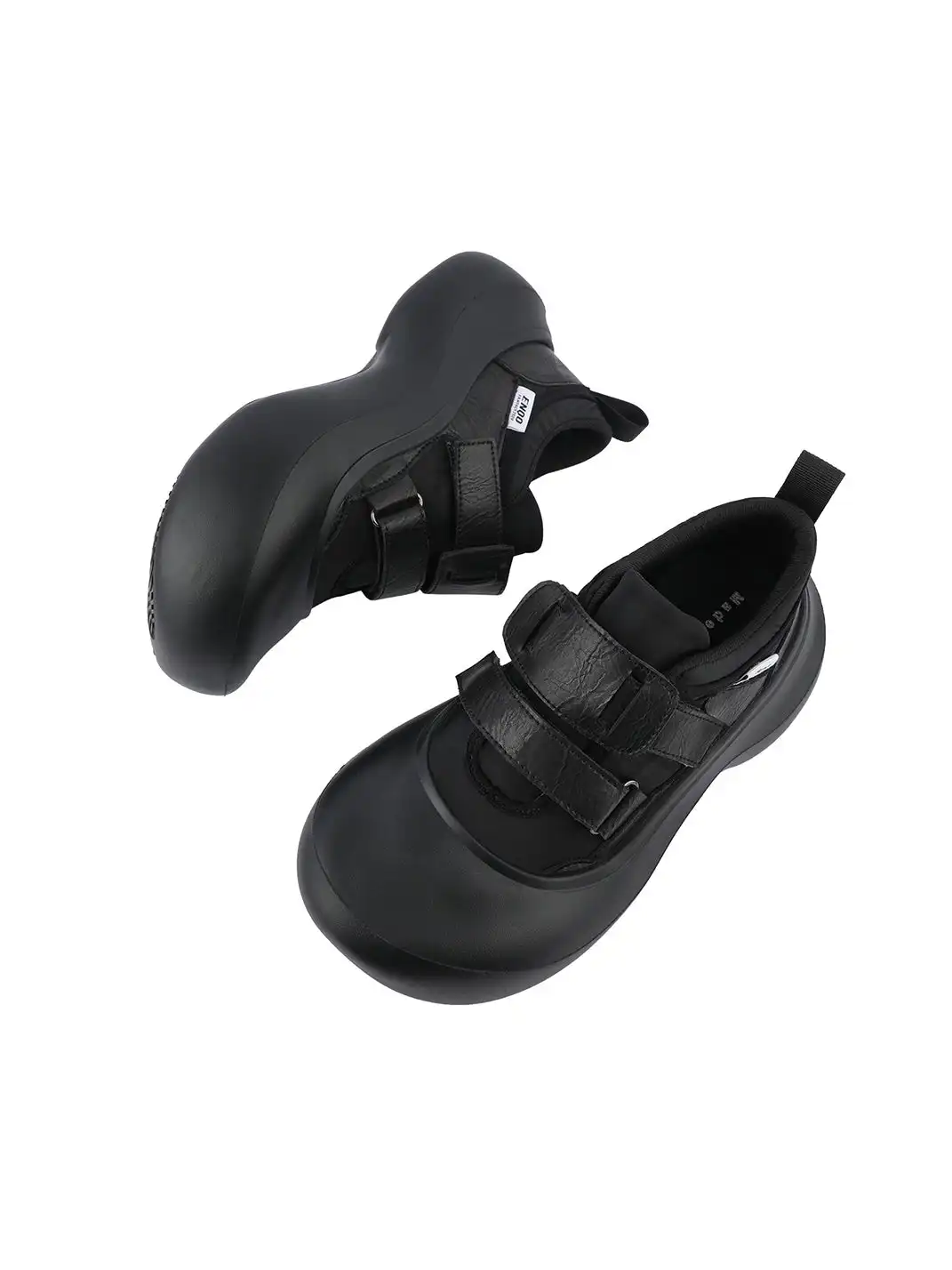 Enqo | Velcro Platform Derby Shoes