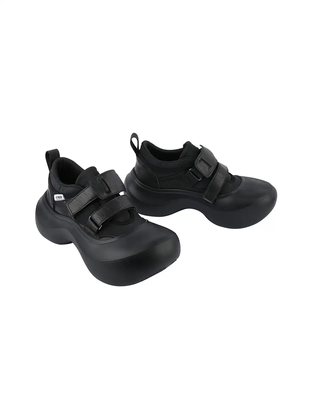 Enqo | Velcro Platform Derby Shoes