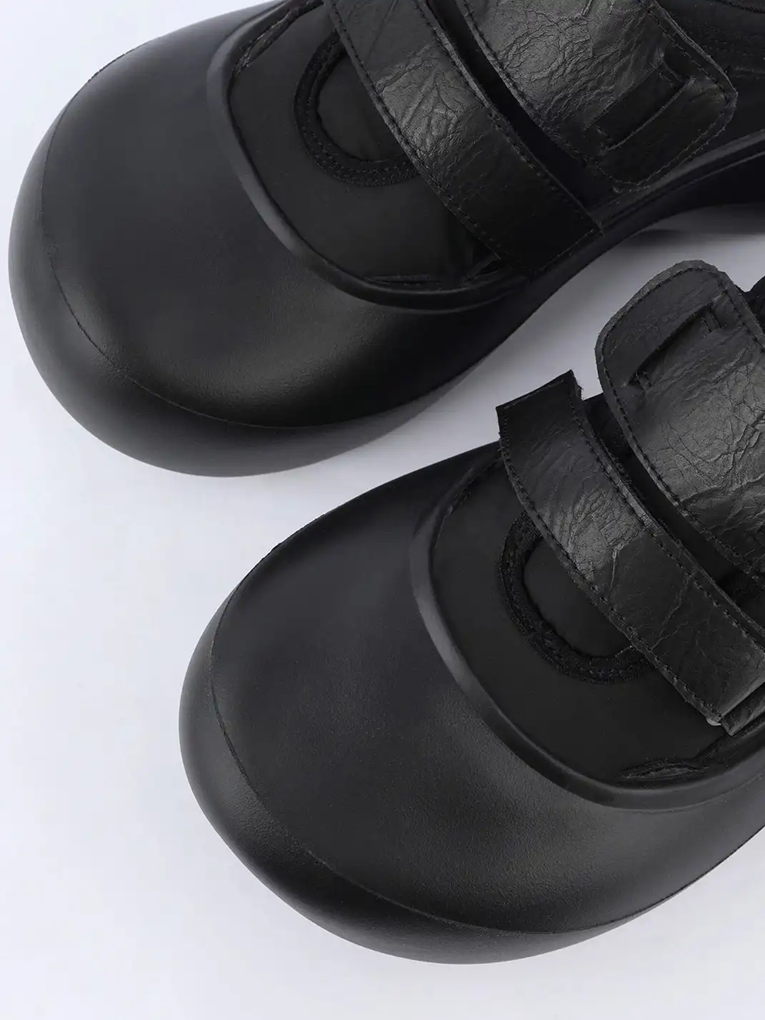 Enqo | Velcro Platform Derby Shoes