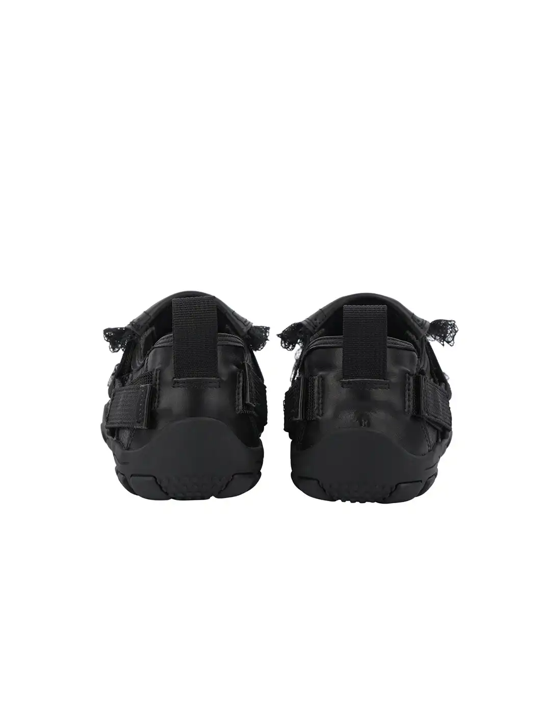 Enqo | Lace Trim Rivet Velcro Flat Sneakers