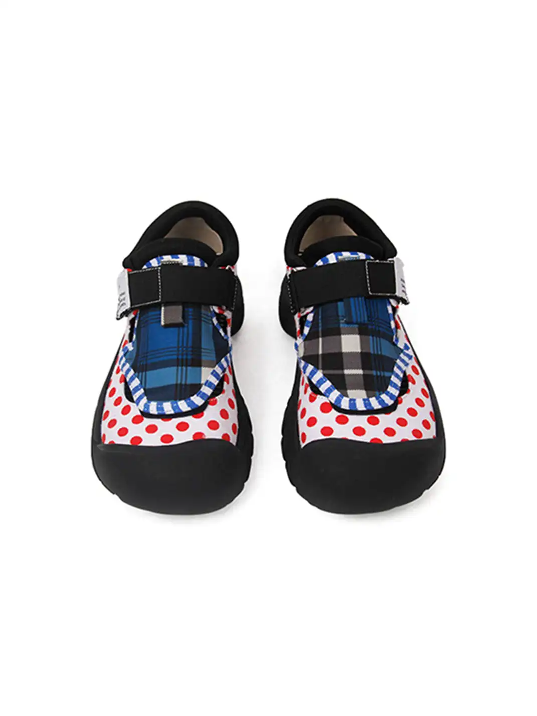 Enqo | Polka Dot Velcro Strap Casual Sneakers