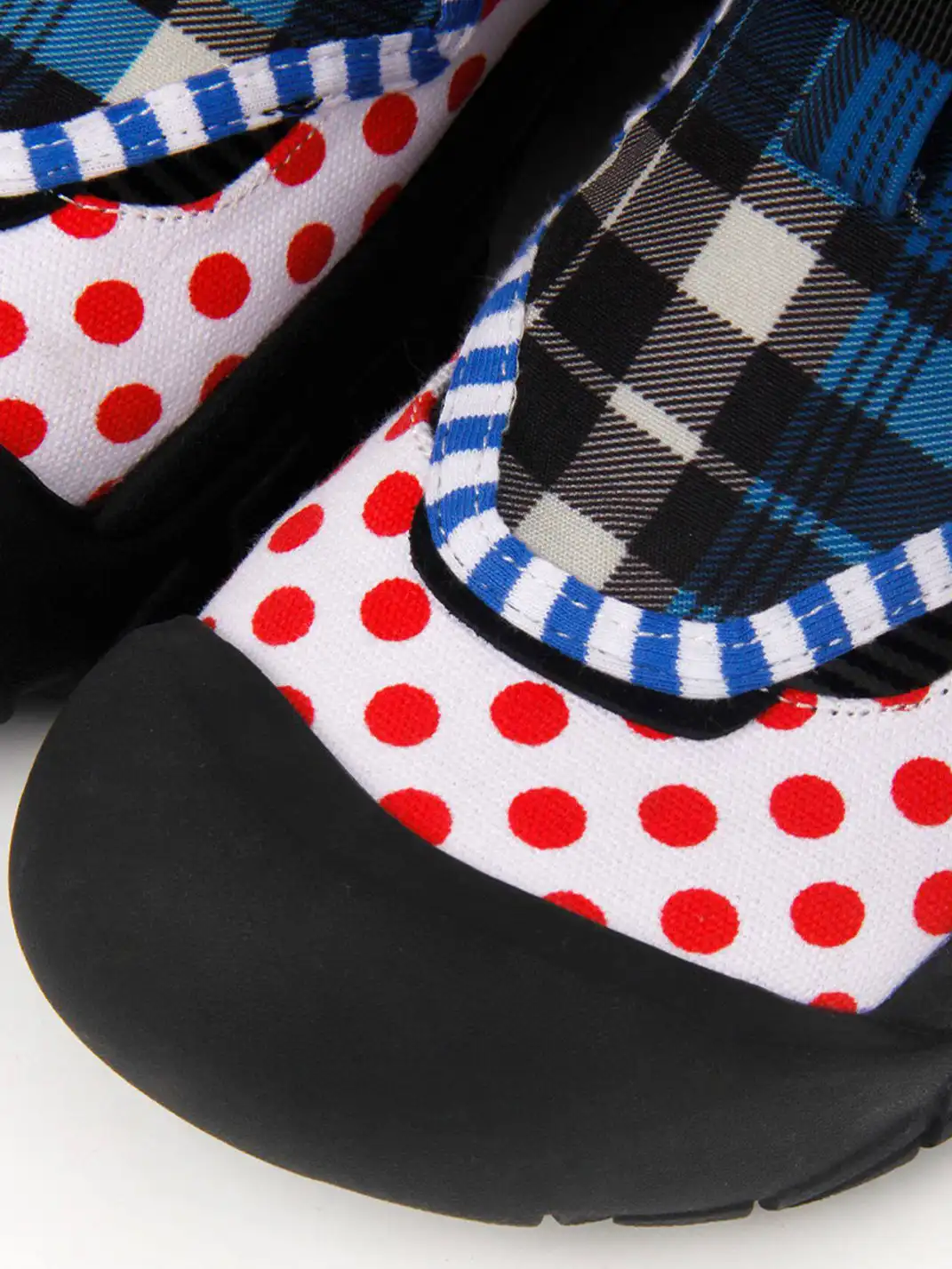 Enqo | Polka Dot Velcro Strap Casual Sneakers
