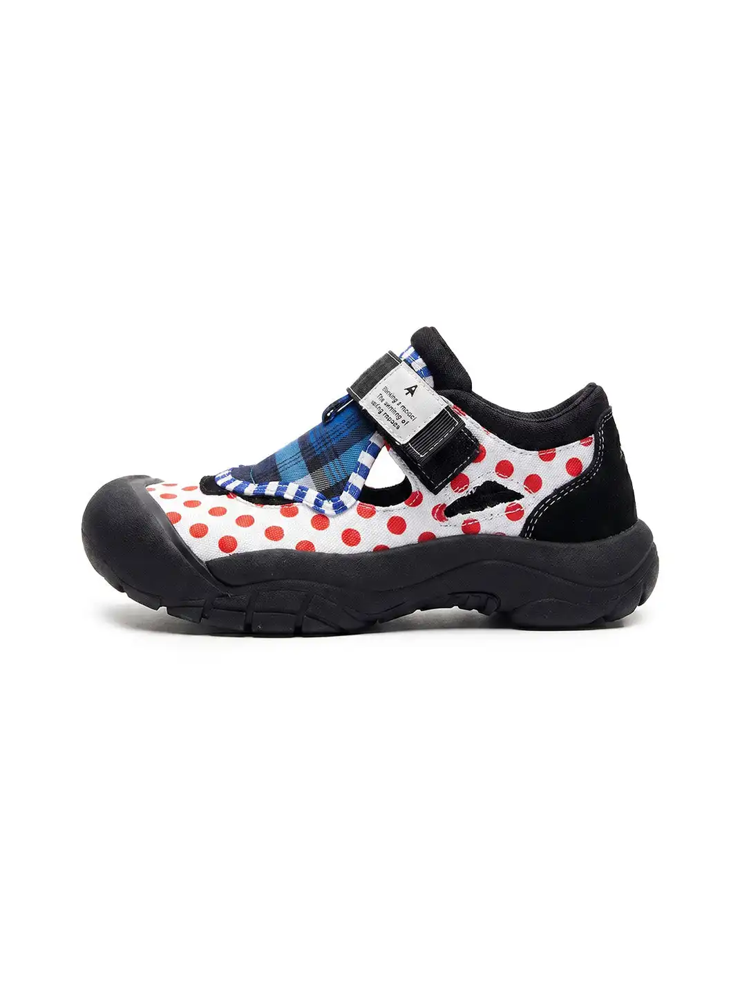 Enqo | Polka Dot Velcro Strap Casual Sneakers