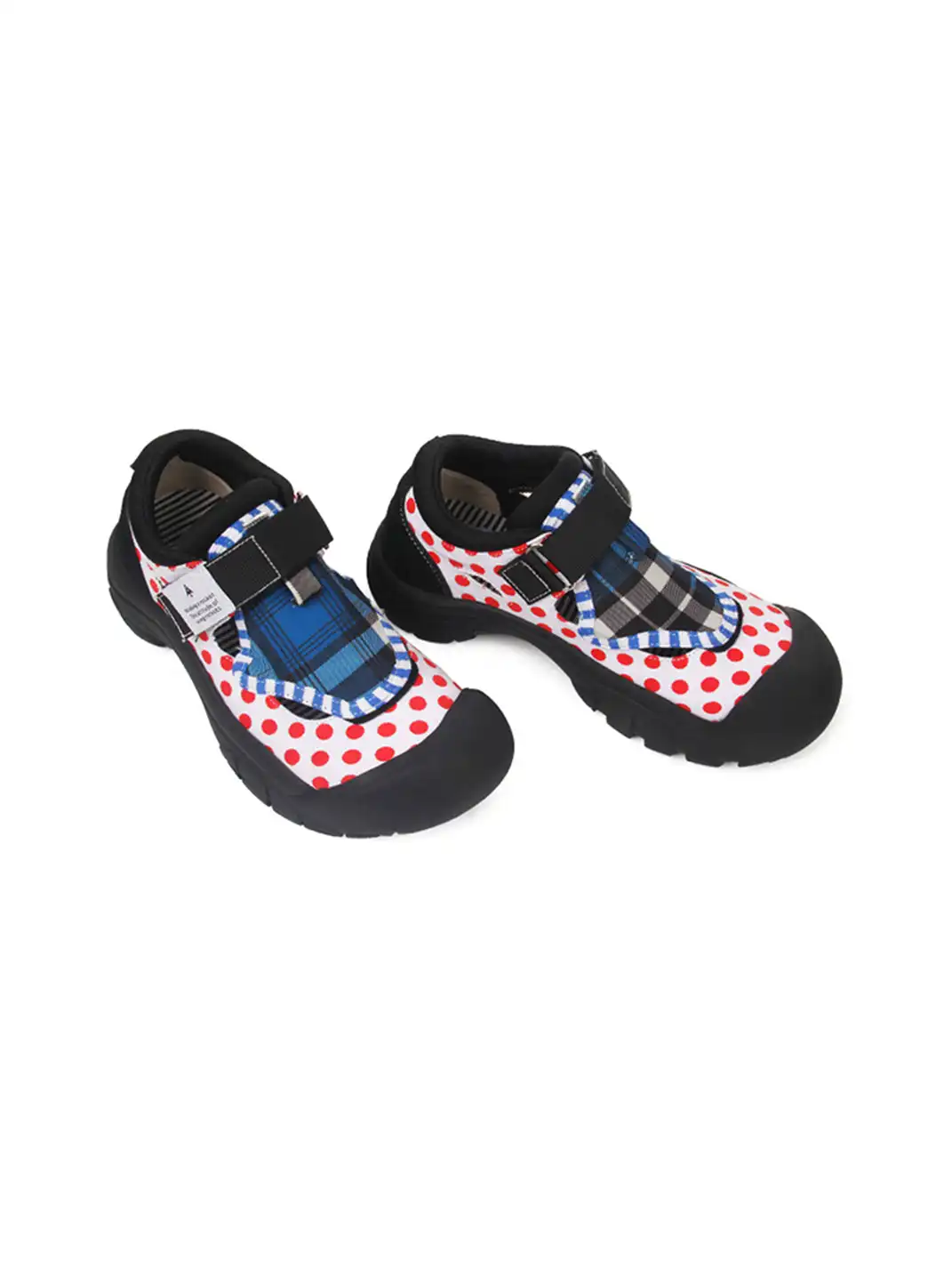 Enqo | Polka Dot Velcro Strap Casual Sneakers