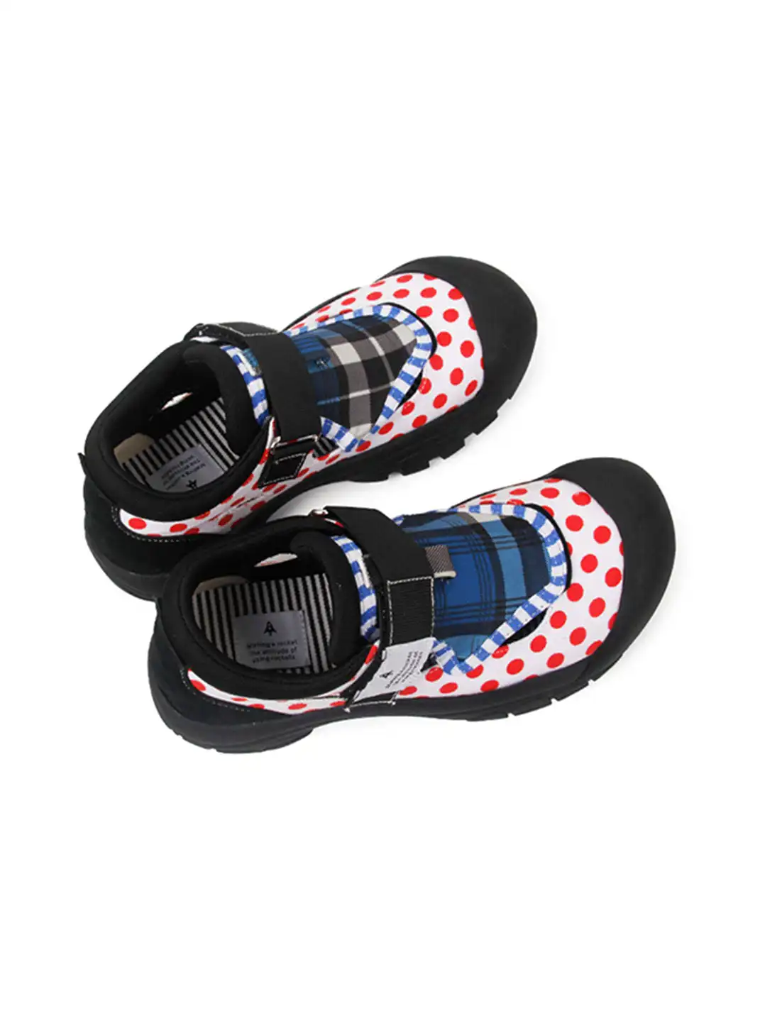 Enqo | Polka Dot Velcro Strap Casual Sneakers