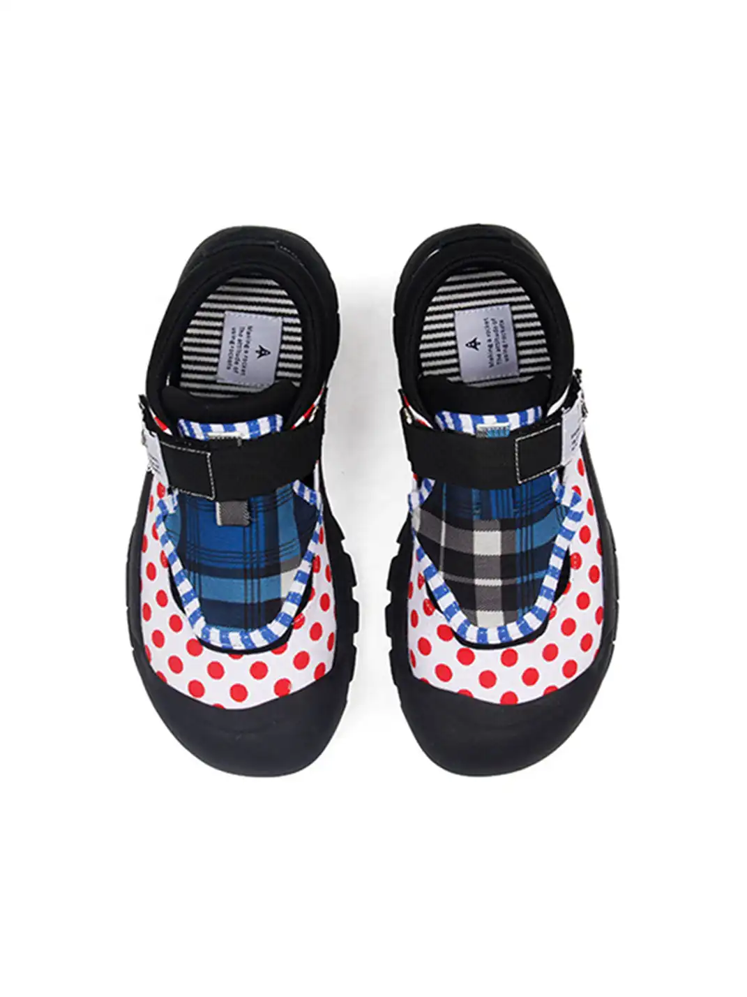 Enqo | Polka Dot Velcro Strap Casual Sneakers