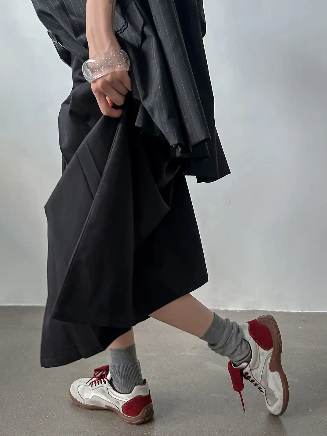 NEXTAUGUST | Vintage Distressed Flap Detail Trainer Shoes