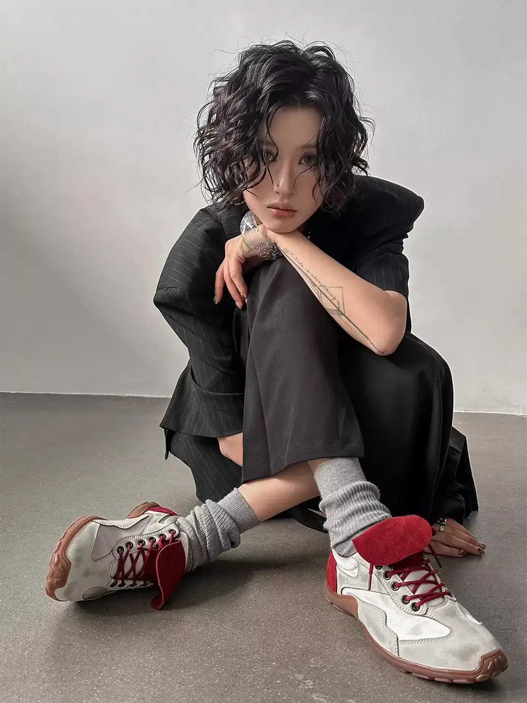 NEXTAUGUST | Vintage Distressed Flap Detail Trainer Shoes