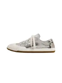 SSStudio | Ribbed Toe Cap Lace-Up Casual Sneakers