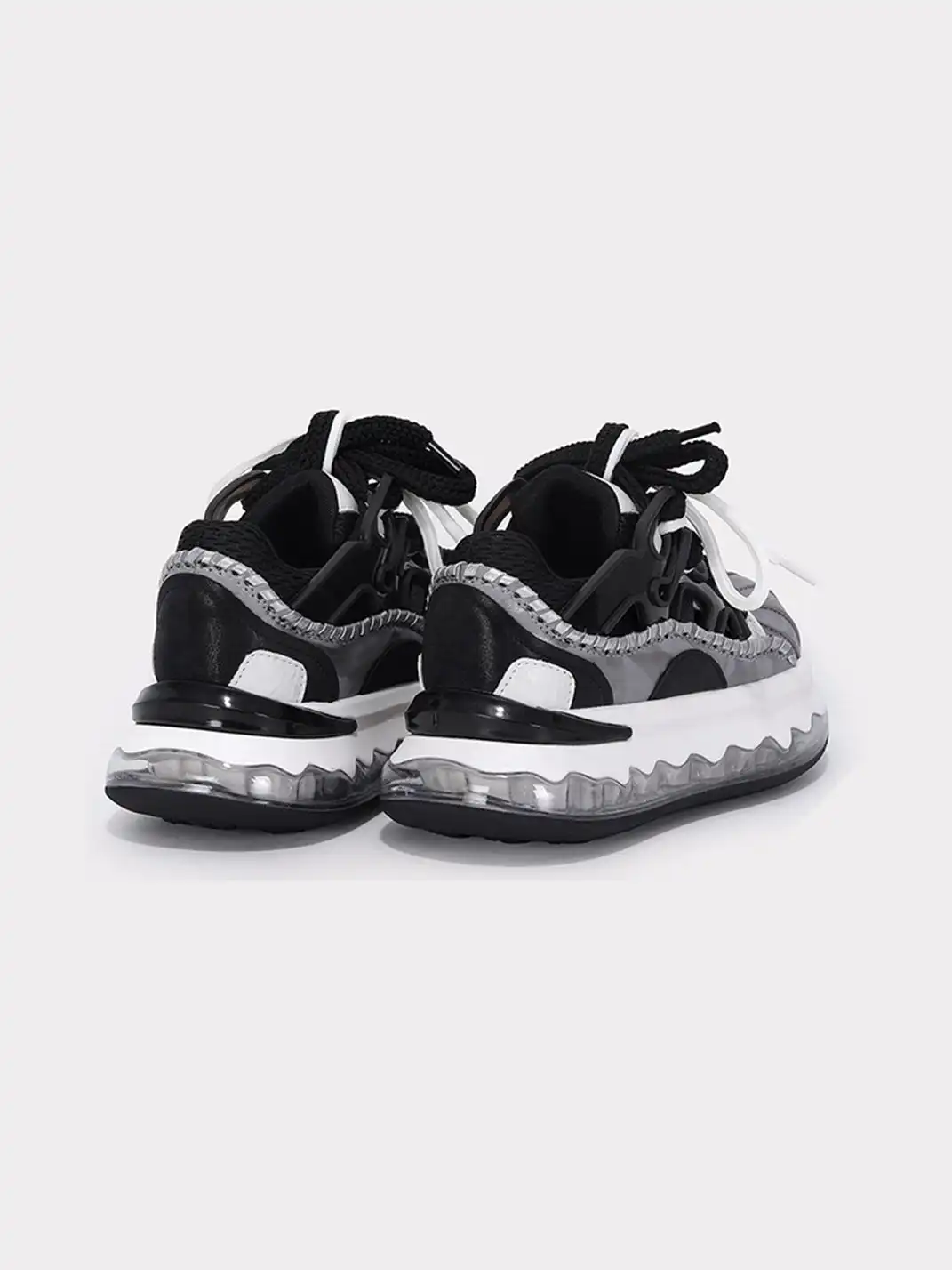 RIELOV | Shell Toe Wavy Transparent Platform Sneakers-6CM