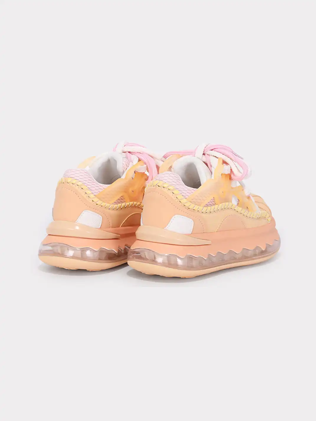 RIELOV | Shell Toe Wavy Transparent Platform Sneakers-6CM
