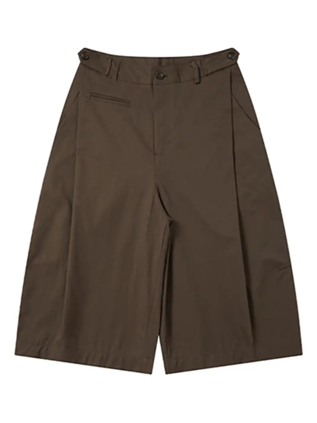 BOTANICA | Three-Dimensional Cut Double-Pleated Cropped Trousers