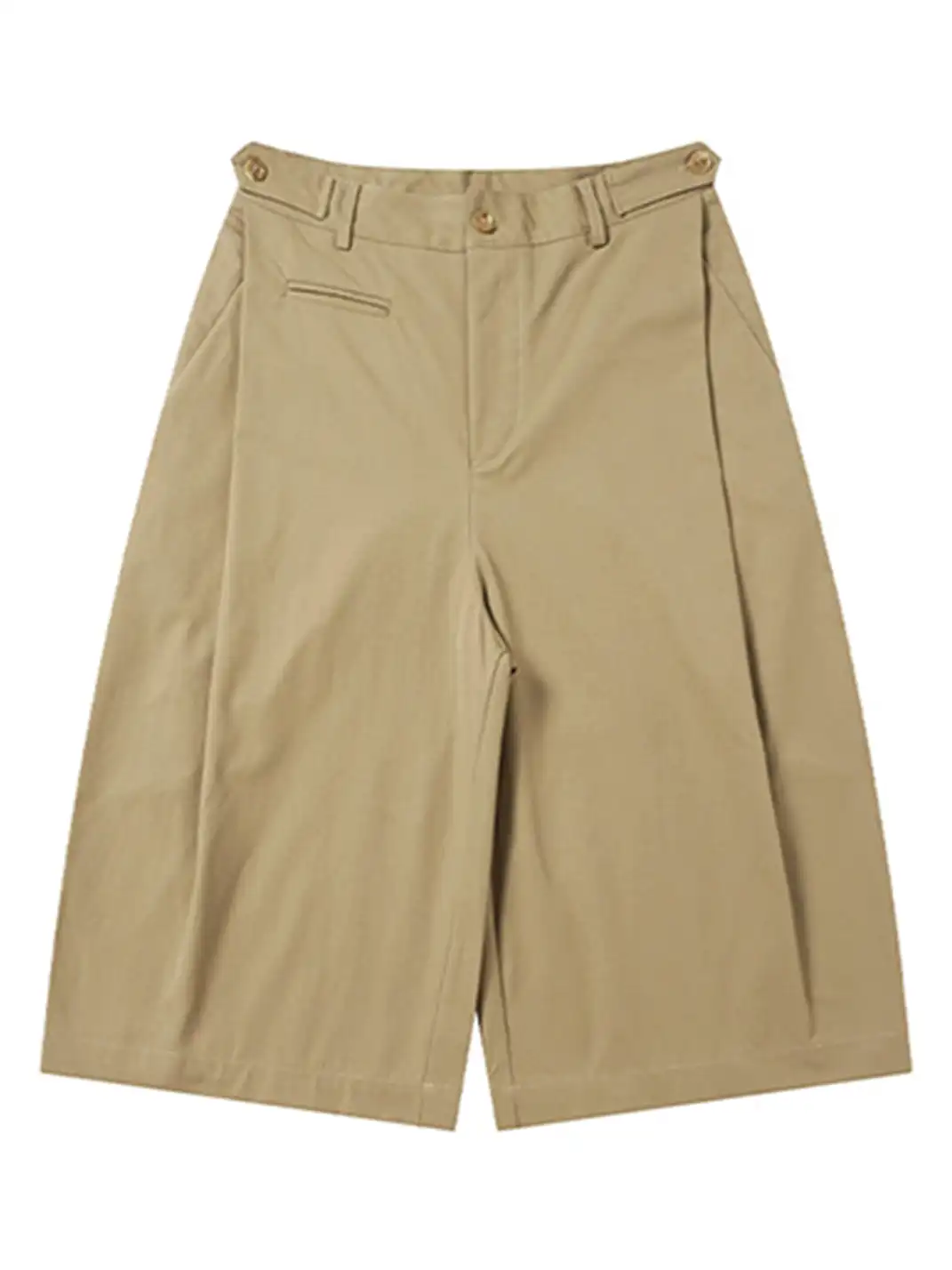 BOTANICA | Three-Dimensional Cut Double-Pleated Cropped Trousers