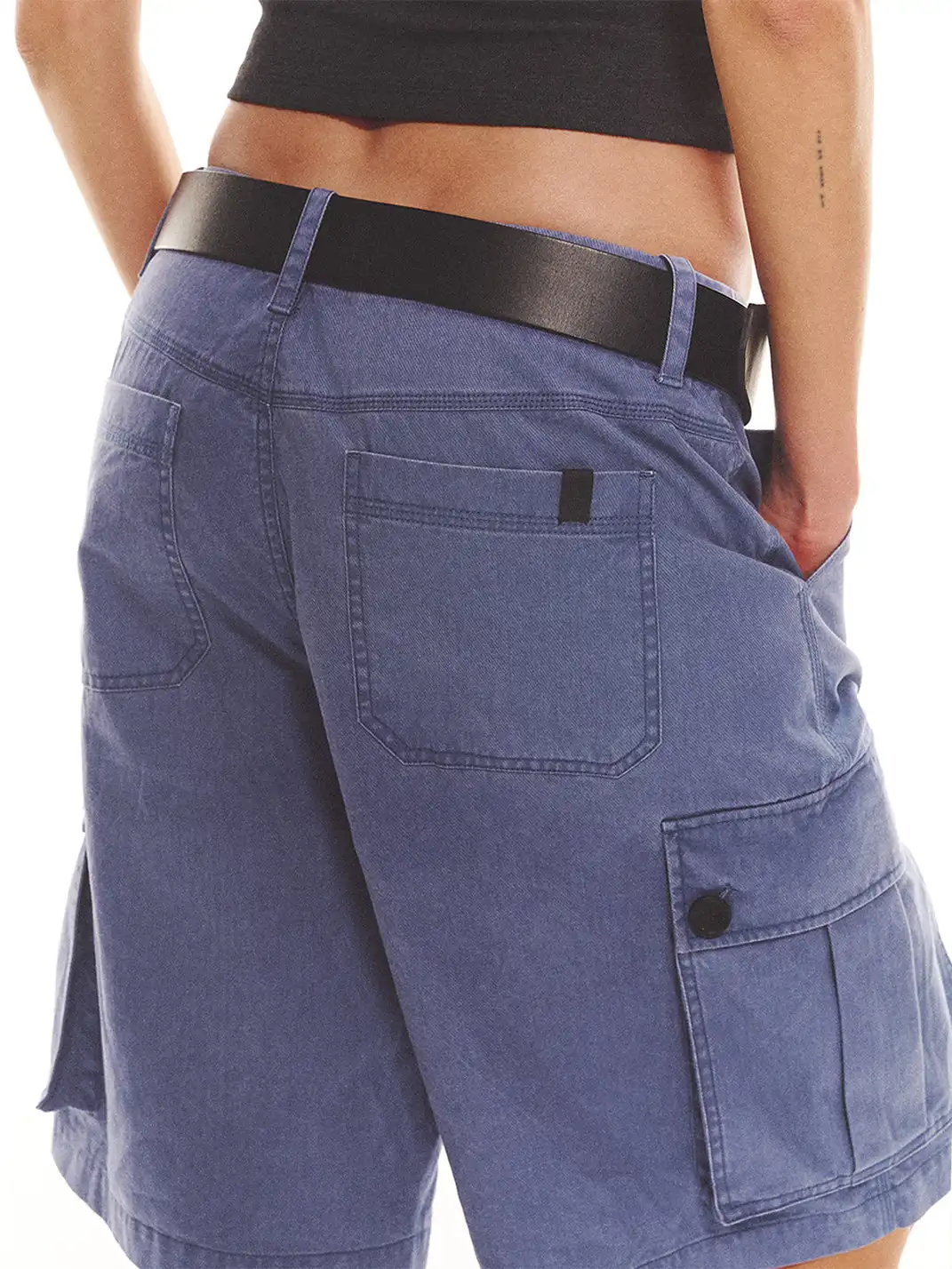 EVISTUB | Loose Fit Pocket Cargo Pants
