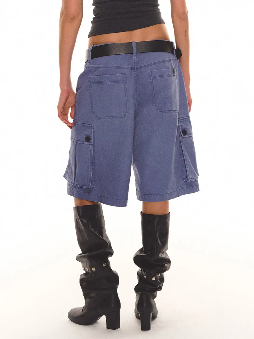 EVISTUB | Loose Fit Pocket Cargo Pants