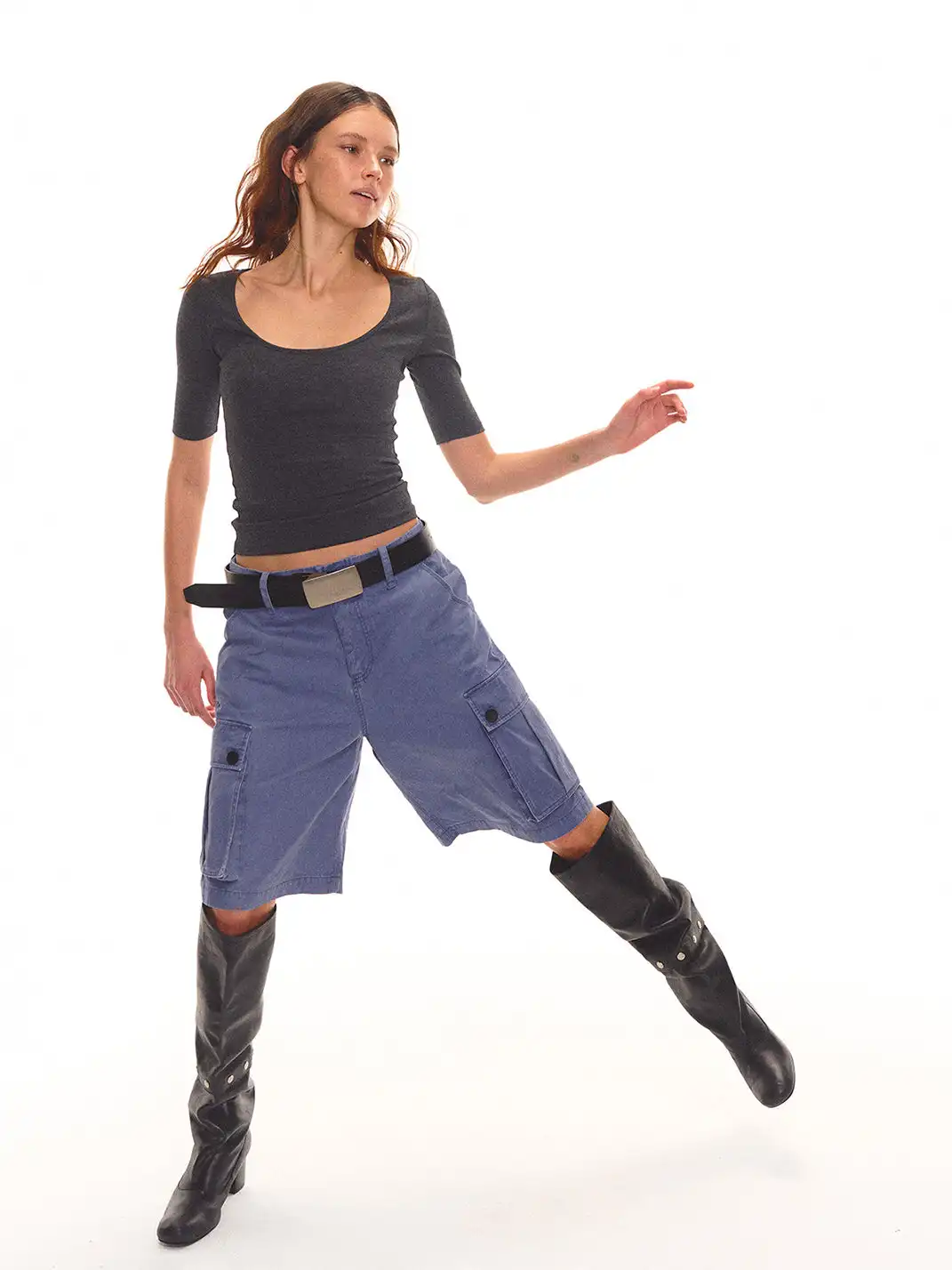 EVISTUB | Loose Fit Pocket Cargo Pants
