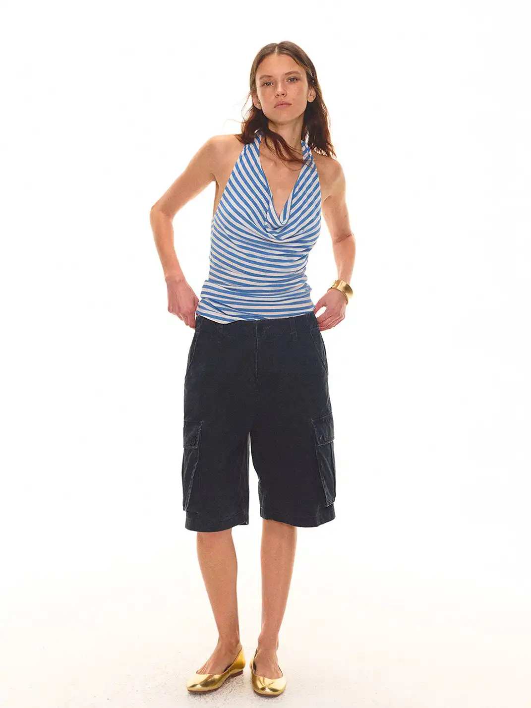EVISTUB | Loose Fit Pocket Cargo Pants