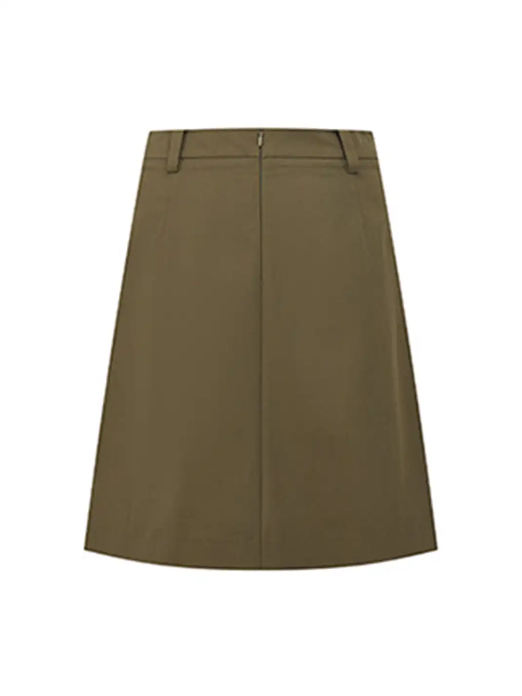 EVISTUB | Split A-Line Low Waist Skirt