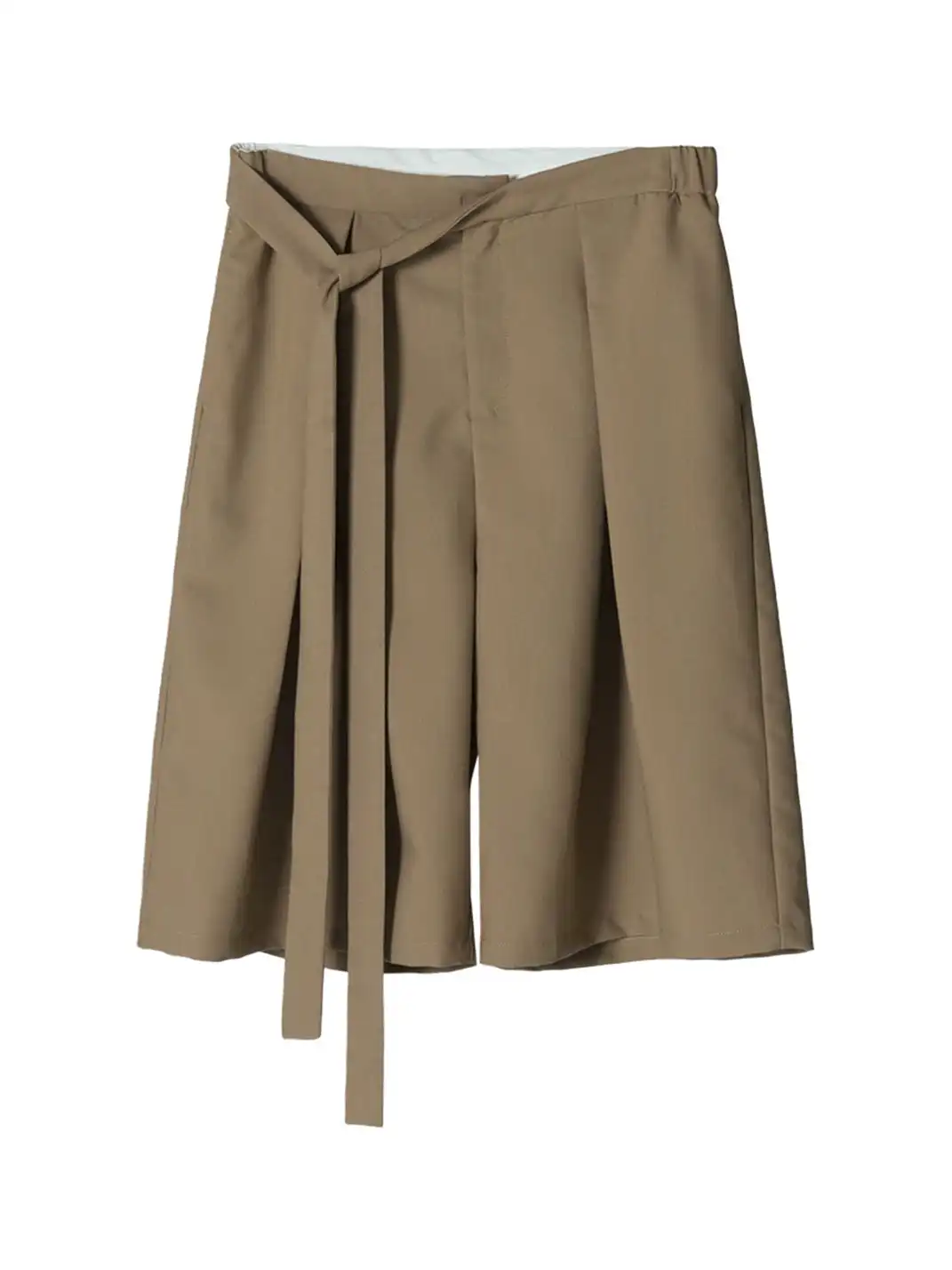 Unvesno | Tie Detail Pleated Casual Blazer Shorts