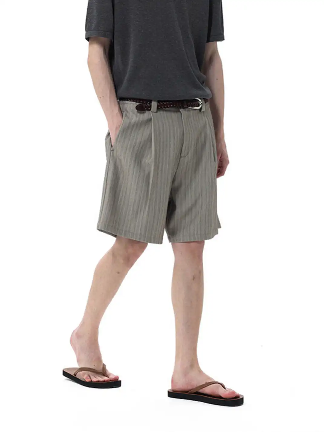 Unvesno | Versatile Striped Blazer Shorts