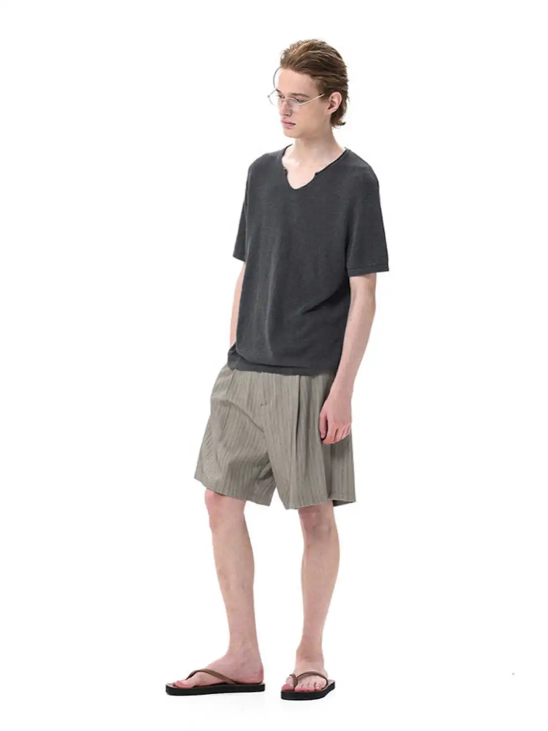 Unvesno | Versatile Striped Blazer Shorts
