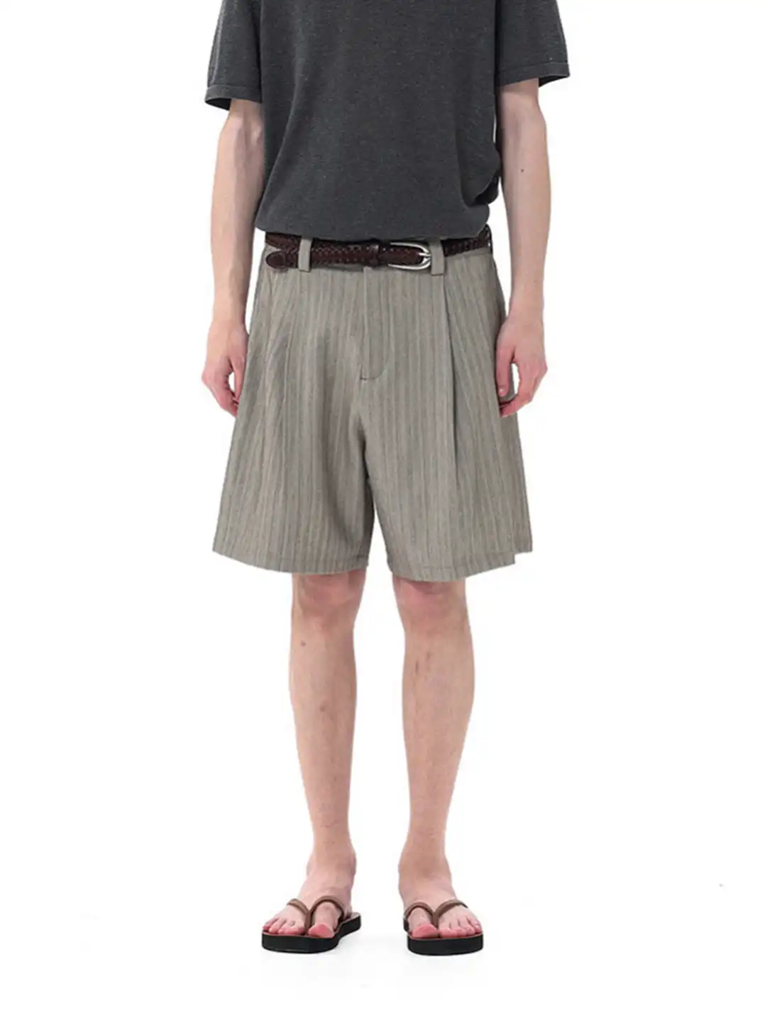 Unvesno | Versatile Striped Blazer Shorts