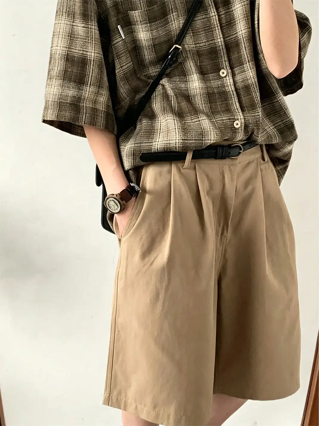 Jiwuus | Versatile Loose Fit Bermuda shorts