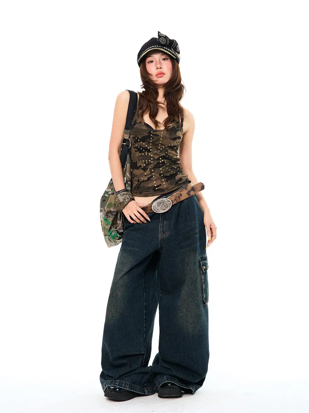 YOUNG STAGE | Rivet Camo Tank Top