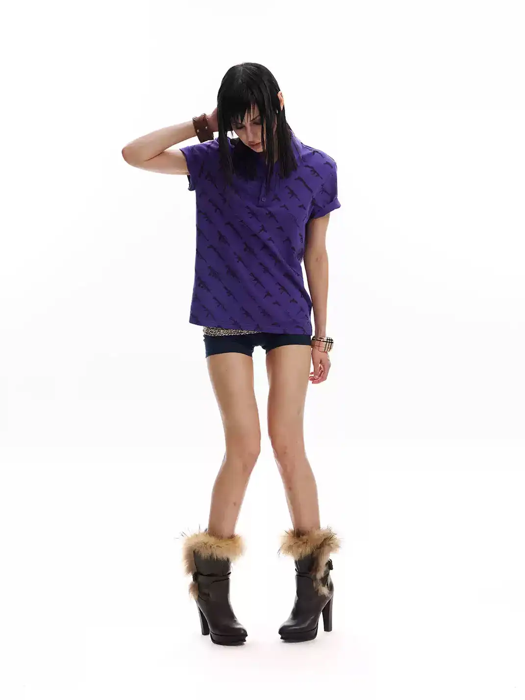 noEmosen | Gun-print Polo Shirt