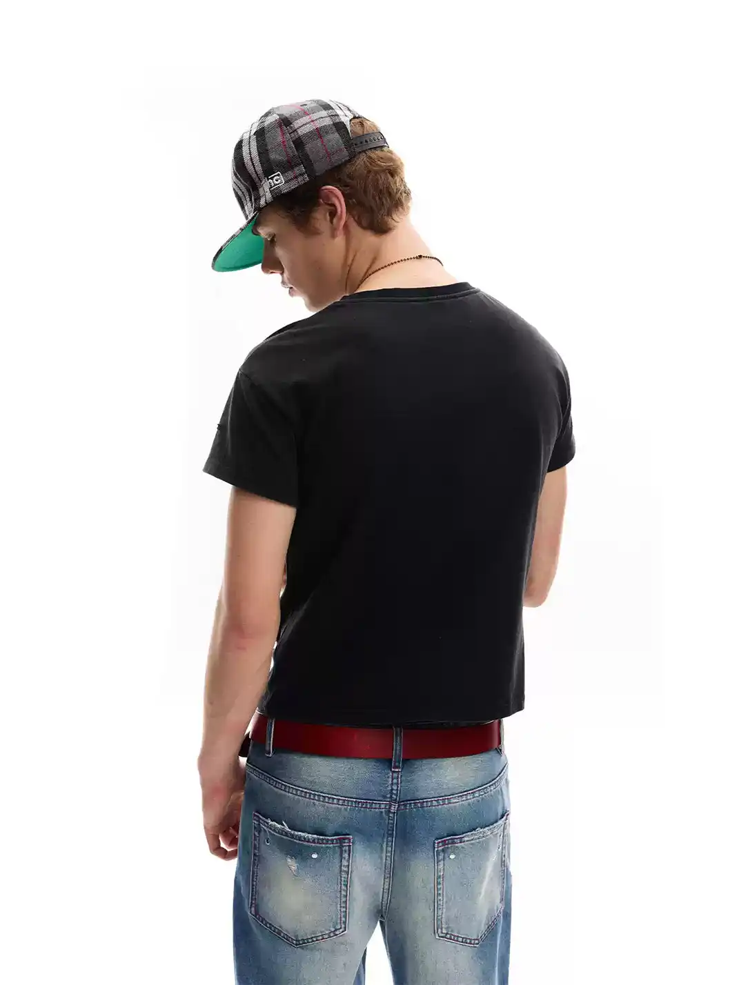 noEmosen | Vampire Fangs Tongue Print Distressed Ripped T-Shirt