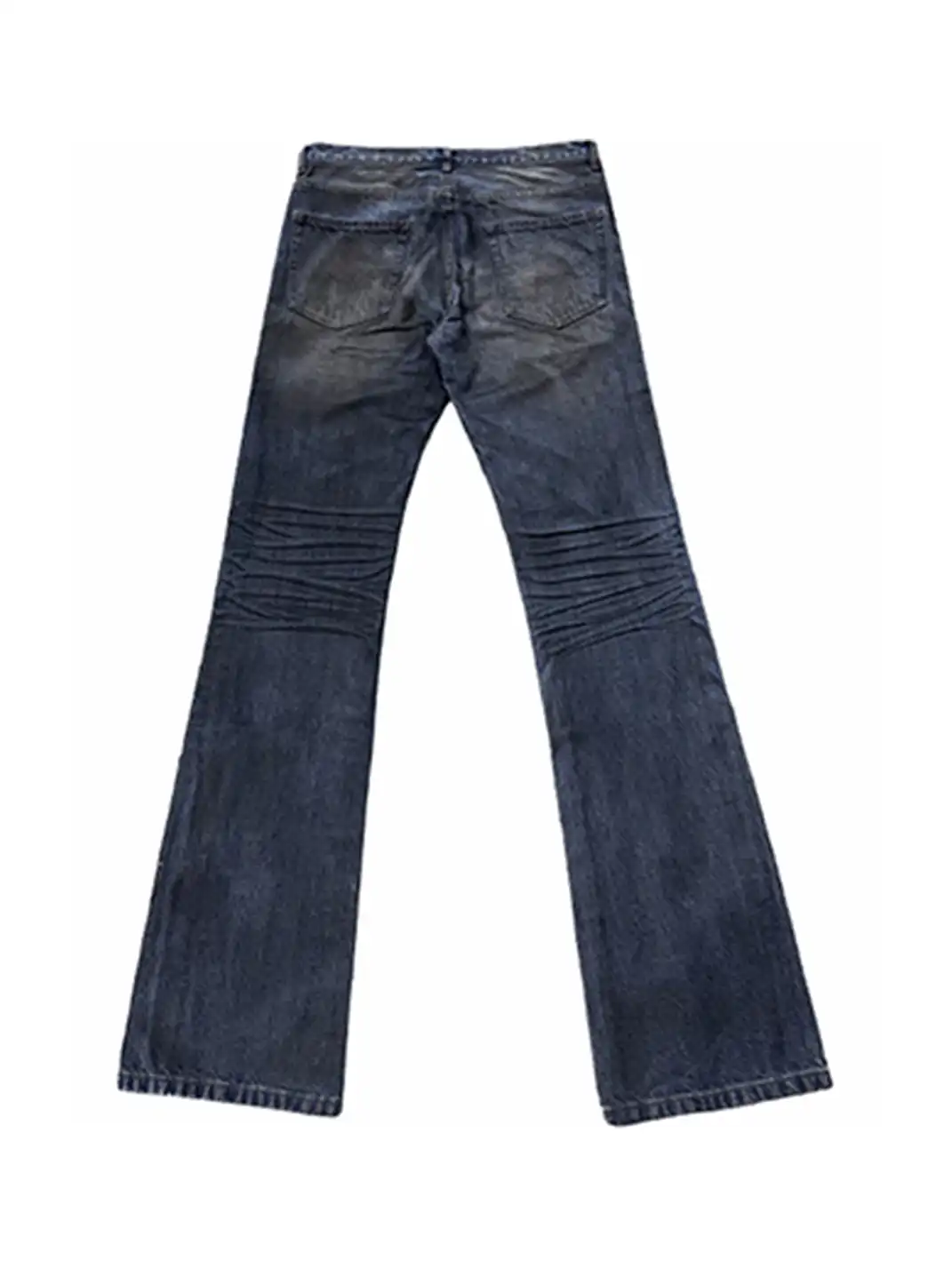 noEmosen | Dirty Wash Waxed Flared Jeans