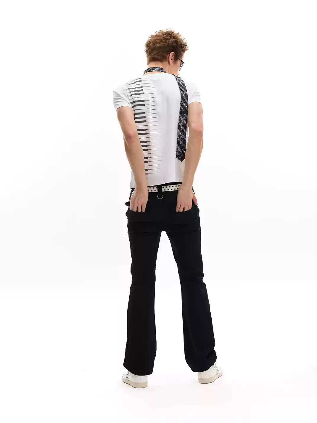 noEmosen | Multi-Zipper Metallic Pants